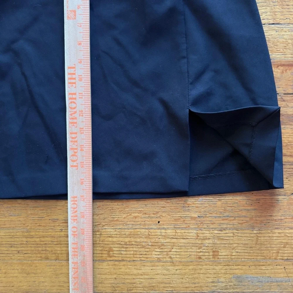 Rachel Zoe Mini Skirt Cocktail Party Black Career Wear with Slit Size 6‎